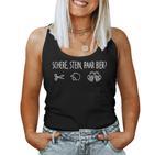 With Scissor Stone Pair Of Beer Tank Top Frauen