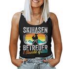 Ski Bunny Caregiver Ski Holiday Ski Instructor Apres Ski Party Tank Top Frauen