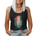 Surfer Women's Colourful Watercolour Surfing Tank Top Frauen