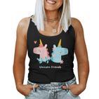 Unicorn Friends Einhorn Freunde Mädchen Kinder Tank Top Frauen