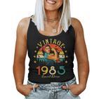 Vintage 1985 40Th Birthday Woman Retro 40 Years Tank Top Frauen