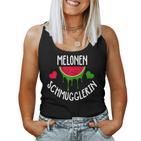 Women's Pregnant Saying Melons Sglerin Tank Top Frauen