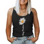 Women's Stay Positive Flowers Spring Summer Women's Tank Top Frauen