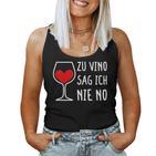 Women's Zuino Sag Ich Nie No Wine Drinker Women's Decorative Winemaker Wine Tank Top Frauen