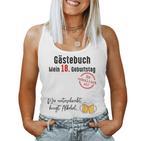 18Th Birthday Boy Girl 18 Years Guest Book Tank Top Frauen