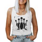 Bowling Game Skittles Tank Top Frauen