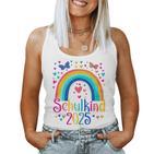 Kinder Schulkind 2025 Regenbogen Mädchen Einschulung 2025 Mädchen Tank Top Frauen