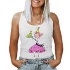 Prinzessin Küsst Den Frog Frog King Motif For Girls Gray Tank Top Frauen