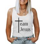 Team Jesus I Jesus Christ Redeemer Christianity Tank Top Frauen