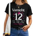 12 Geburtstag Mädchen -Orsicht 12 Jahre Nager T-shirt Frauen