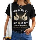 31St Birthday Man Woman 31 Years 1992 Decorative  T-shirt Frauen