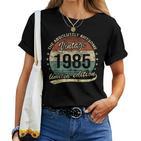 40Th Birthday Awesomeintageintage 1985 Man Or Woman T-shirt Frauen