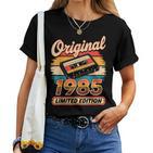 40Th Birthday Man Woman 40 Years Decoration 1985  T-shirt Frauen