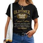 48Th Birthday Man Woman 48 Years 1975 Decorative  T-shirt Frauen