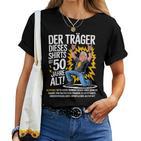 50Th Birthday Man Woman 50 Years 1974 Decorative  T-shirt Frauen