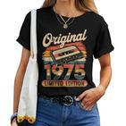 50Th Birthday Man Woman 50 Years Decoration 1975  T-shirt Frauen