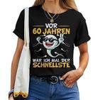 60Th Birthday Man Woman 60 Years 1964 Decorative  T-shirt Frauen