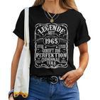 60Th Birthday Man Woman 60 Years 1965 Decorative  T-shirt Frauen