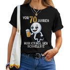 70Th Birthday Man Woman 70 Years 1954 Decorative  T-shirt Frauen