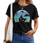 Cat Women's Meow Cat Motif T-shirt Frauen