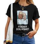 Couple Sleep Sloth Couple T-shirt Frauen