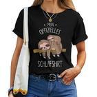 Cute Children's Animal Sleep With Sloth And Baby Sloth T-shirt Frauen