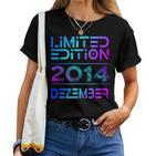 December 2014 Boy Girl 9Th Birthday Limited Edition T-shirt Frauen