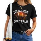 Demon Man Woman Child Bartl Costume Saying Krampus Tradition T-shirt Frauen