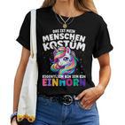 Fancy Dress Costume Girls Fancy Dress Costume Unicorn T-shirt Frauen