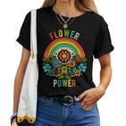 Flower Power Retro Nature Nostalgiaintage Outdoor Power T-shirt Frauen