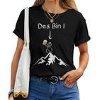 Hiking Beer Des Bin I Mountains Alps Outdoor S T-shirt Frauen