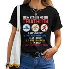 Triathlon Triathlete Athlete 6 Level Womens T-shirt Frauen