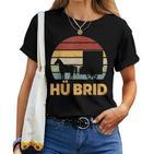 Hü Brid Horse Carriage Hybrid Coachman Riding Word Game T-shirt Frauen