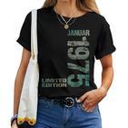 January 1975 Man Woman 50Th Birthday Limited Edition T-shirt Frauen