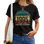 January 1995 30 Years 30Th Birthday Man Woman T-shirt Frauen