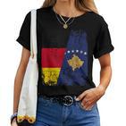 Kosovo Germany Flag Children Kosovo T-shirt Frauen