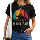 Mama Bear 3 Children Mother's Day Mother Women's T-shirt Frauen