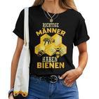 Richtige Männer Haben Biene Beekeeping Card Bee T-shirt Frauen