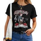 Rockabilly Girlintage Retro Rock N Roll Tattoo Pin Up T-shirt Frauen