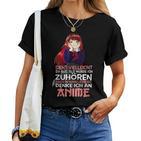 Sarcastic Anime Manga Saying Statement Anime T-shirt Frauen