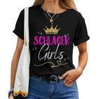 Schlager Girls Schlager Women's Outfit Schlager Party Women's T-shirt Frauen