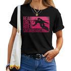 Snowboard Snowboardintage Girls Ride T-shirt Frauen