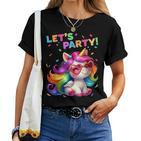 Unicorn Party Outfit Boys Girls Unicorn T-shirt Frauen