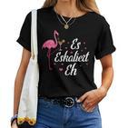 Women's Champagne Wine Girlstrip Running Girls Flamingo Es Escaliert Eh S T-shirt Frauen