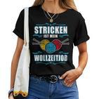 Women's Knitted Is My Woll Zeitjob Knitted T-shirt Frauen