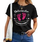 Women's Pregnant Undermeant Mothers Baby T-shirt Frauen