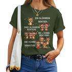 Christmas Mulled Wine Rudolph Reindeer T-shirt Frauen