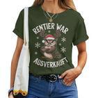 Christmas Owl Reindeer Was Out Sold Out T-shirt Frauen