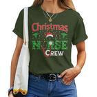 Nurse Christmas Reindeer Christmas Nurse Crew T-shirt Frauen