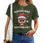 Reindeer Sold Out Christmas Owl T-shirt Frauen